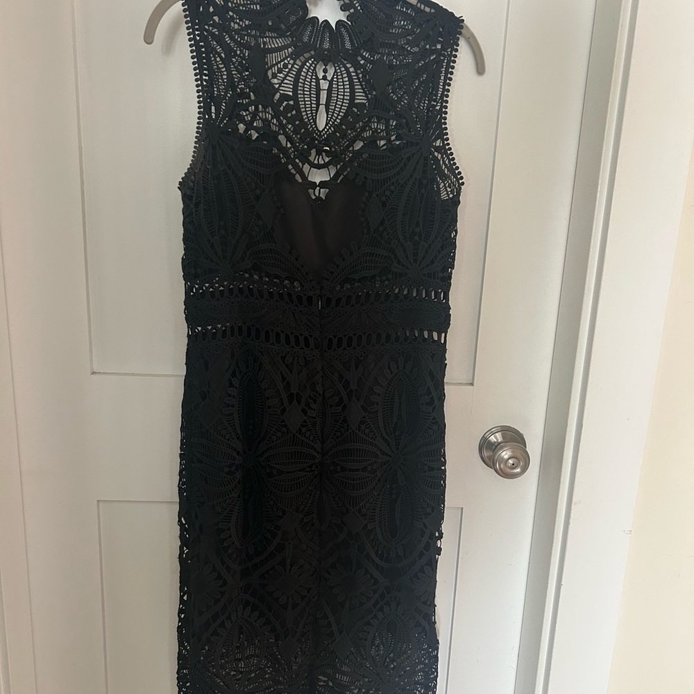 Saylor Black Lace Dress